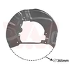Image de Déflecteur, Disque De Frein Van Wezel 0655371 Bmw