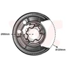 Image de Déflecteur, Disque De Frein Van Wezel 1651374 Citroen;Fiat;Opel;Peugeot;Toyota