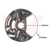 Image de Déflecteur, Disque De Frein Van Wezel 3029372 Mercedes-Benz