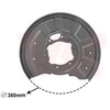 Image de Déflecteur, Disque De Frein Van Wezel 3044374 Mercedes-Benz