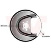 Image de Déflecteur, Disque De Frein Van Wezel 5814374 Audi;Seat;Skoda;Volkswagen