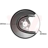 Image de Déflecteur, Disque De Frein Van Wezel 5824374 Seat;Volkswagen