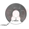 Image de Déflecteur, Disque De Frein Van Wezel 5878374 Ford;Seat;Volkswagen