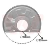 Image de Déflecteur, Disque De Frein Van Wezel 5940372 Mitsubishi;Volvo