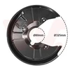 Image de Déflecteur, Disque De Frein Van Wezel 0325375 Audi