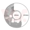Image de Déflecteur, Disque De Frein Van Wezel 2754372 Mazda