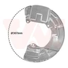 Image de Déflecteur, Disque De Frein Van Wezel 5920372 Volvo