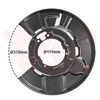 Image de Déflecteur, Disque De Frein Van Wezel 0657374 Bmw