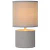 Image de LUCIDE GREASBY - Lampe de table - Ø 14 cm - 1xE14 - Gris en occasion ou reconditionné