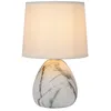 Image de LUCIDE MARMO - Lampe de table - Ø 16 cm - 1xE14 - Blanc en occasion ou reconditionné