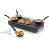 Image de Set mini woks, crêpière et gril 1000w noir Domo DO8712W