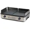 Image de DOMO DO9259G Plancha Électrique   Barbecue de table avec Plaque à rôtir électrique et Double Plaque de cuisson   Gril électrique avec Plaque Plancha et Thermostats Réglables en occasion ou reconditionné