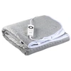 Image de Chauffe-lit électrique 1 personne - 6 Niveaux de chaleur - Favorise la relaxation - Molleton de flanelle - 150 x 80 cm - Gris