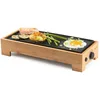 Image de DOMO DO9270G Plancha Électrique pour 2 Personnes 'Just us'   Plaque à rôtir électrique avec Plaque de cuisson en Fonte et Revêtement Céramique PFAS Free   Gril électrique Compact Design Bambou en occasion ou reconditionné