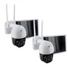Image de 2 caméras avec panneau solaire - - 2-IPCAM-DM02 - Extérieur - WiFi