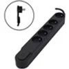Image de Bloc multiprise 5 prises 16 A avec interrupteur, fiche plate, câble 1,5 m HO5VV-F 3x1,5 mm² noir