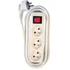 Image de - Bloc multiprise 3x16A + interrupteur - 1,5 m - blanc