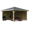 Image de Abri de Jardin Maisonnette Chalet Kiosk Combination 437x437