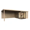 Image de Abri de jardin Sagres 3036 x 3036 mm + auvent 3948 mm ? 28 mm