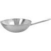 Image de Demeyere Apollo 7 30 cm, Wok fond plat, Argent