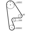 Image de Courroie De Distribution 5409xs Gates Gates 5409xs Honda