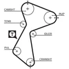Image de Courroie De Distribution 5485xs Gates Gates 5485xs Mitsubishi;Volvo