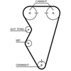 Image de Courroie De Distribution 5497xs Gates Gates 5497xs Land Rover;Lotus;Mg;Rover
