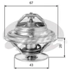 Image de Thermostat D'Eau Th05586g1 Gates Gates Th05586g1 Daewoo;Mercedes-Benz;Puch;Renault;Ssangyong