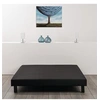 Image de Sommier tapissier a lattes 160 x 200 - Bois massif noir + pieds - Rakenne