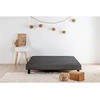 Image de Sommier tapissier à lattes 160 x 200 - Bois massif gris anthracite + pieds - Rakenne