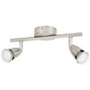 Image de Spot led gu10 2x3w acier brosse profile - 367201002