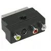 Image de Valueline - Adaptateur audio/vidéo - S-Vidéo / vidéo composite / audio - SCART mâle pour 4 broches mini-din, phono RCA x 3 femelle - noir