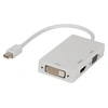 Image de Valueline vlmp37465w0.20 adaptateur mini displayport dvi + vga + hdmi 0,2 m blanc