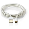 Image de - Câble USB - USB (M) pour 24 pin USB-C (M) - USB 2.0 - 2 m - rond - aluminium