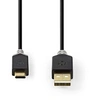 Image de - Câble USB - USB (M) pour 24 pin USB-C (M) - USB 2.0 - 1 m - rond - anthracite
