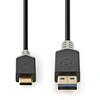 Image de - Câble USB - 24 pin USB-C (M) pour USB type A (M) - USB 3.0 - 1 m - anthracite