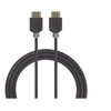 Image de - Câble HDMI avec Ethernet - HDMI mâle droit pour HDMI mâle droit - 2 m - anthracite - rond