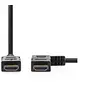 Image de - Câble HDMI avec Ethernet - HDMI mâle angle droit pour HDMI mâle droit - 1.5 m - noir - rond