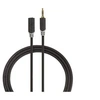 Image de - Rallonge de câble audio - mini-phone stereo 3.5 mm mâle pour mini-phone stereo 3.5 mm femelle - 3 m - anthracite - rond