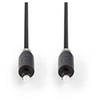 Image de Câble audio optique toslink mâle - toslink mâle 3,0 m anthracite