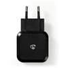 Image de WCHAU484ABK Chargeur Mural 4.8 A 2 Sorties USB-A Noir