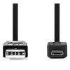 Image de - Câble USB - USB (M) pour Micro-USB de type B (M) - USB 2.0 - 1 m - plat - noir