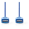 Image de - Câble USB - USB type A (M) pour USB type A (M) - USB 3.0 - 2 m - rond - bleu