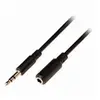 Image de Câble audio stéréo 3,5 mm mâle - 3,5 mm femelle 3,0 m noir
