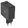 Image de - Adaptateur secteur - 45 Watt - 3 A - 2 connecteurs de sortie (USB, 24 pin USB-C) - noir