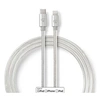 Image de - Câble Lightning - Lightning mâle pour 24 pin USB-C mâle - 1 m - aluminium
