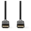 Image de - Câble DisplayPort - DisplayPort (M) droit pour DisplayPort (M) droit - DisplayPort 1.4 - 3 m - moulé, rond, support 8K - gris, anthracite
