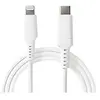Image de - Câble Lightning - Lightning mâle pour 24 pin USB-C mâle - 2 m - blanc - rond, USB Power Delivery (3A, 60W)