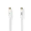 Image de Nedis Câble USB-C 3.2 Gen2/100W/1m/Blanc#