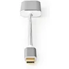 Image de Fabritallic - Adaptateur USB / DisplayPort - 24 pin USB-C (M) pour DisplayPort, 24 pin USB-C (F) - USB 3.2 Gen 1 - 20 cm - moulé, rond, support
